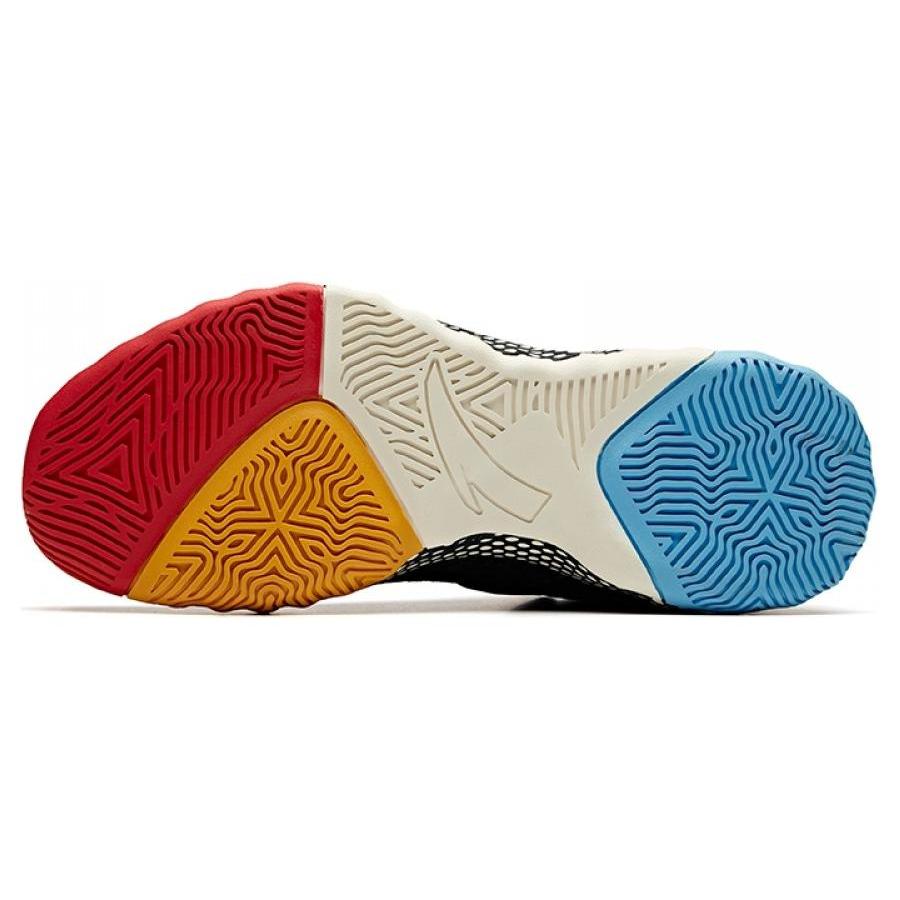 Anta Crazy 3 Basketballschuhe Herren High-Top Schwarz/Weiß/Rot/Gelb/Blau 11941606-11