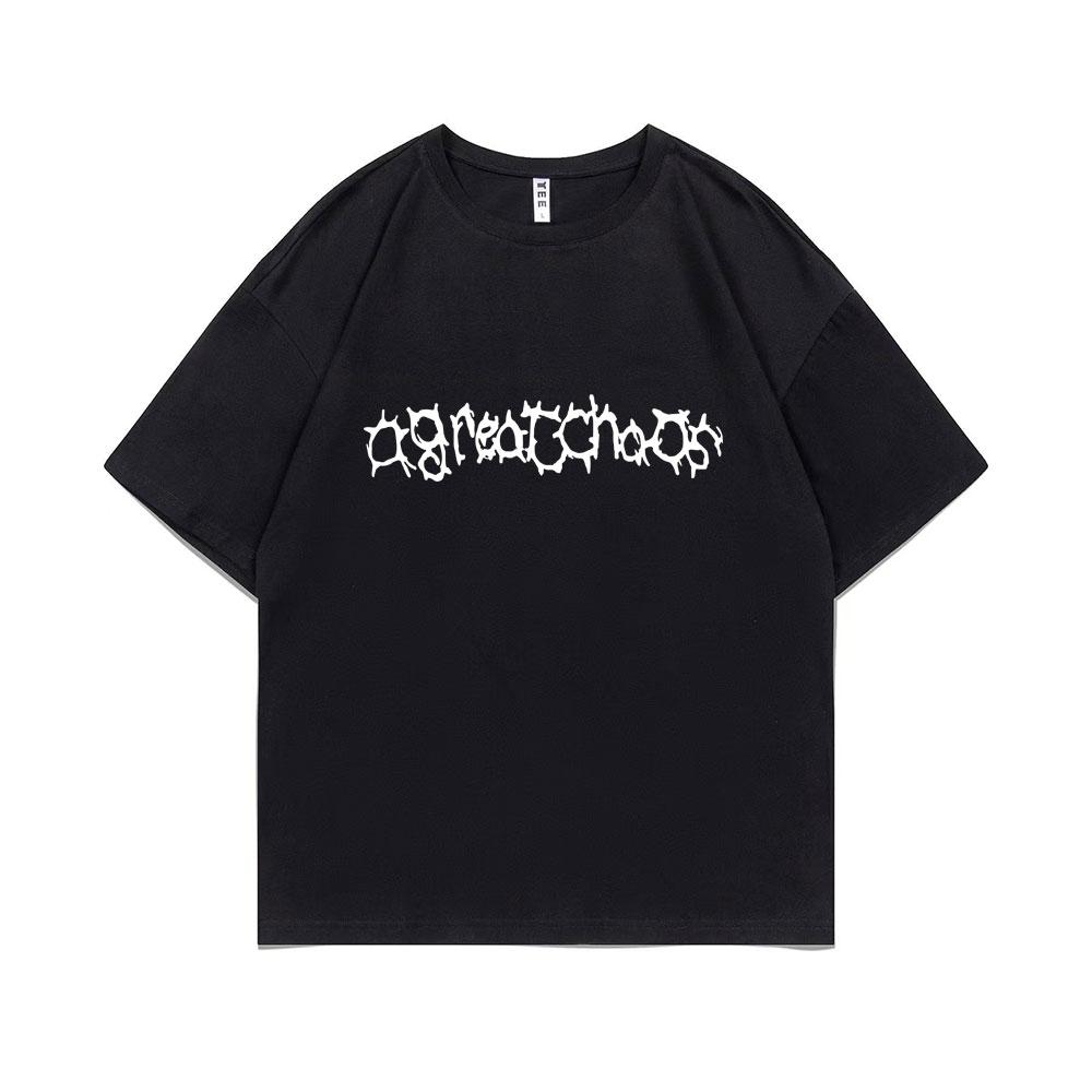 Playboi Carti Brand Rapper Ken Carson A Great Chaos Print Tshirt Unisex Women Fashion Hip Hop T Shirts Unisex Pure Cotton Tshirt