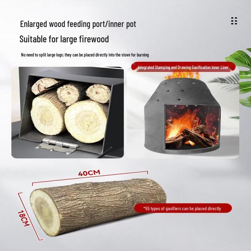 Jun Ding Camp Wood Gasifier Stove Kit