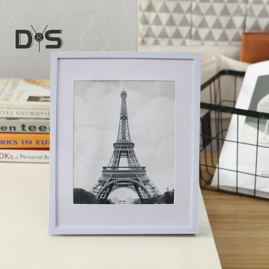 Wall Mount Photo Frame Modern Picture Art Painting Poster Display Frame Home Office Bedroom Rectangle Wall Hanging Desktop Photo Holder