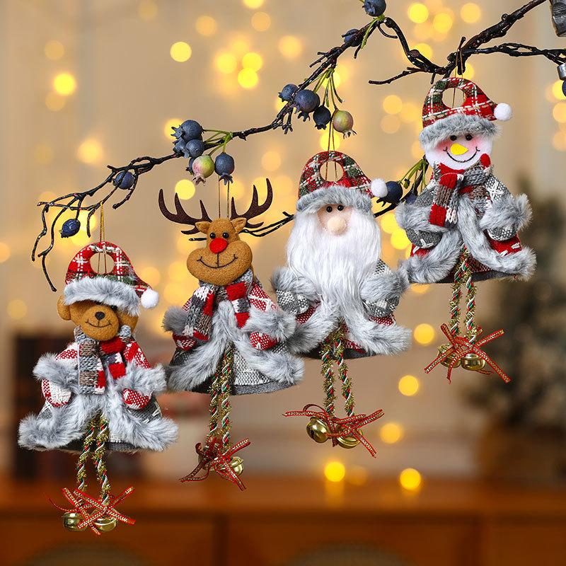 Christmas Fabric Pendant Christmas Doll Pendant Christmas Tree Pendant Ornament Small Gift Pendant