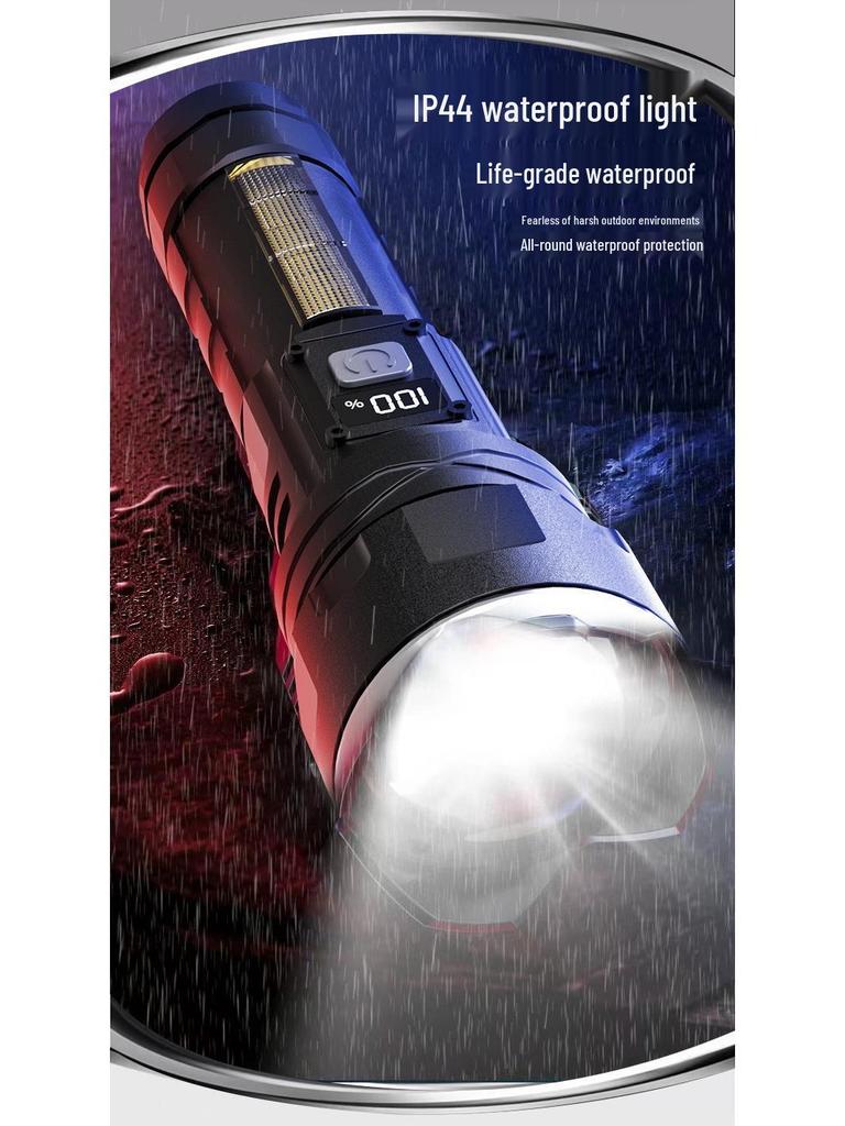 Cross-border Rechargeable Flashlight with Super Bright Technology and Long-lasting Battery for Emergency Lighting