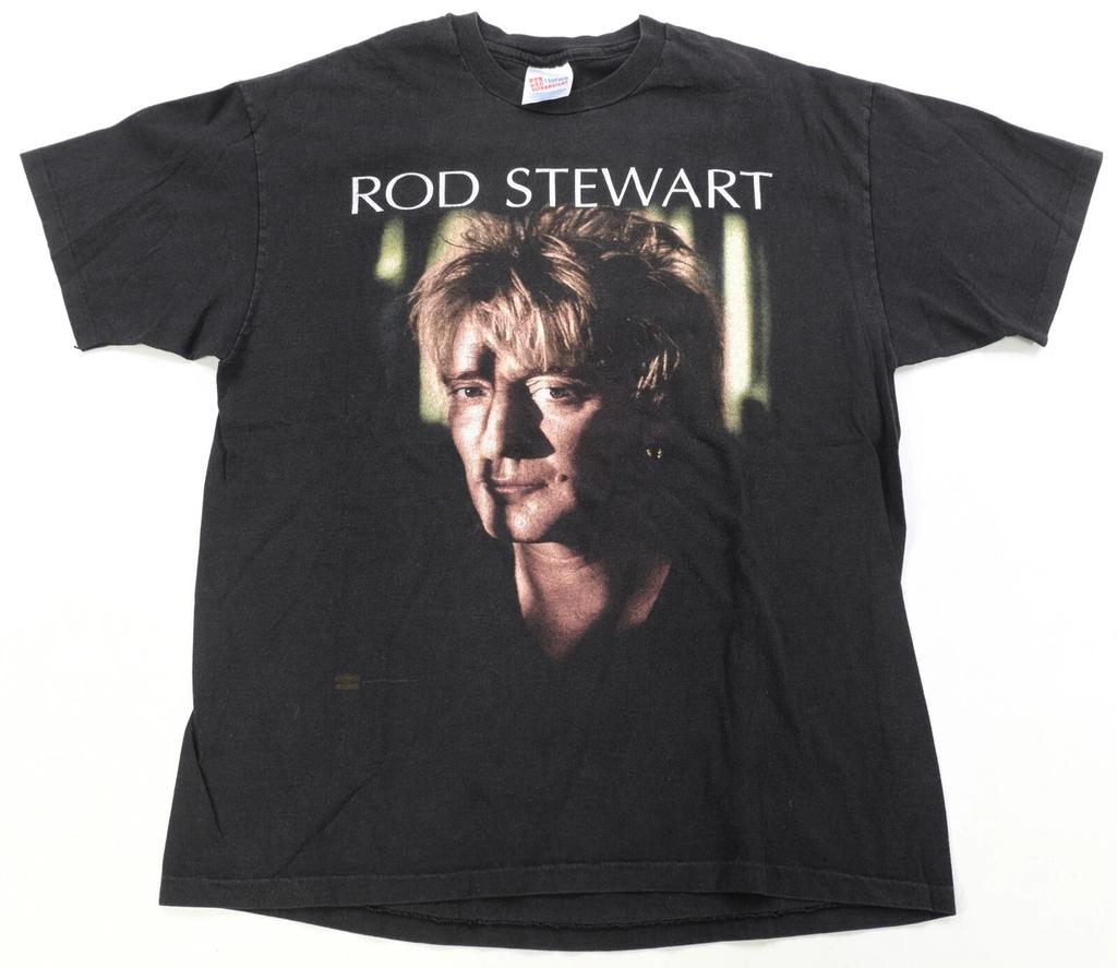 Rare Vintage Rod Stewart A Night To Remember Tour 1994 T Shirt 90s Black Size XL