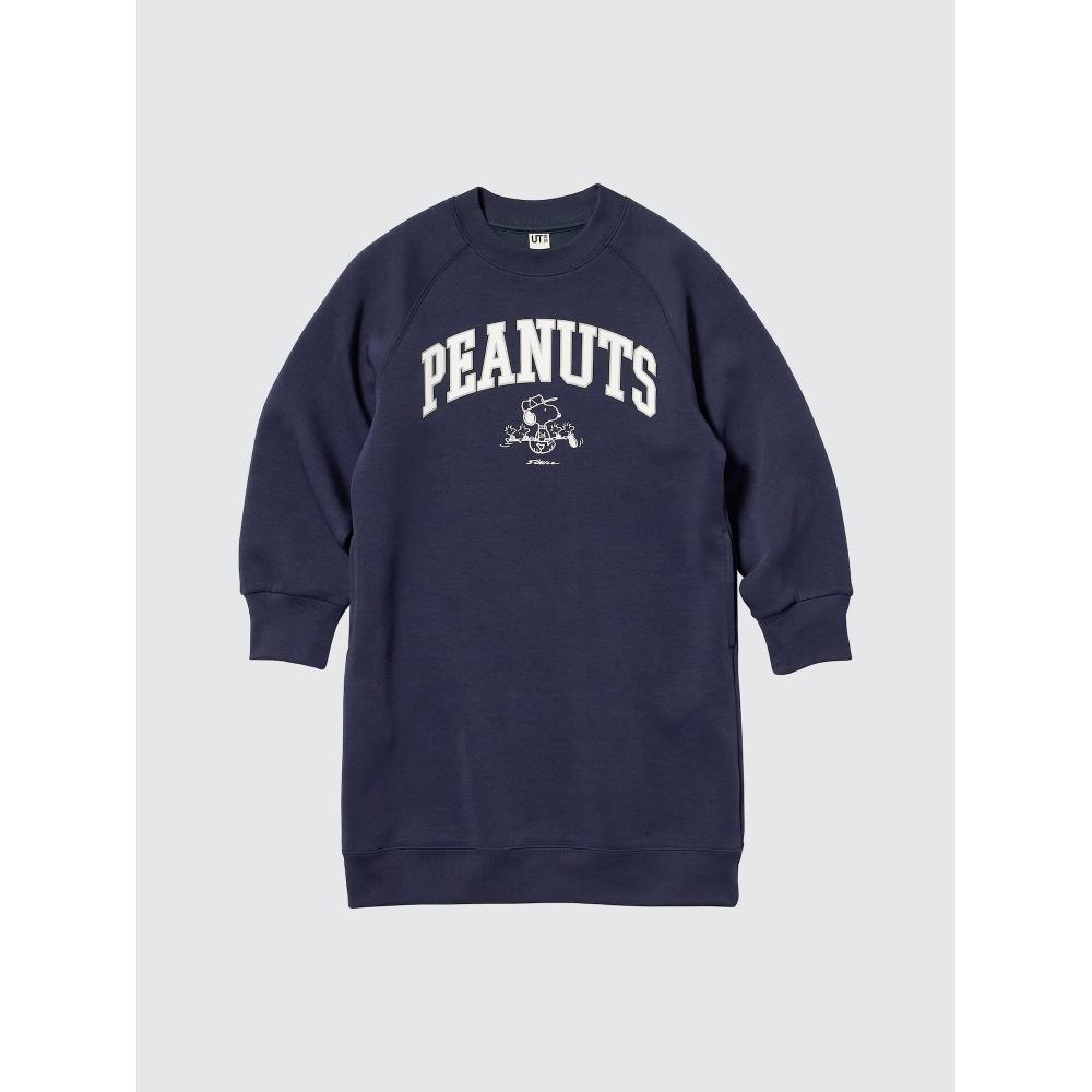 Uniqlo Girls Peanuts Dry Sweat One Piece