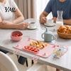 Multifunktionales Aktivitäts-Pad Silikon Baby-Tischset mit Saugnapf, Kleinkinder Essensmatte Fütterungsmatten Anti-Sturz-Seil, Faltbar für Kinder Einfach zu