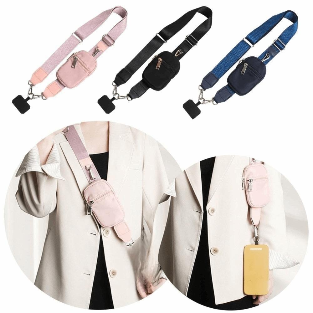 Multifunction Adjustable Phone Lanyard Crossbody Strap with Wallet Phone Crossbody Bag