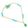 Green Kyanite, Chalcedony Gemstone 925 Sterling Silver Jewelry Necklace 20" GK-3930