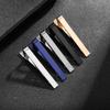 Men's Brass Tie Clip - Smooth Minimalist Business Tie Bar, Classic Formal Shirt Accessory, Elegant Office Wedding Gift