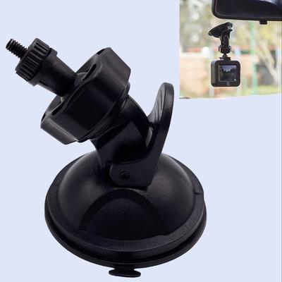 360-Degree Rotating Car Suction Cup Mount with a 4Mm 1/6 Inch Screw Adapter Compatible with Car Dash Cams, Dvrs, GPS Devices, And Action Cameras