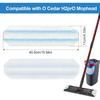 8 Pack Mop Pads Replacements Compatible with O Cedar/Vileda H2prO Flat Mop System Microfiber Mop Refills for O cedar/Vileda H2pro Flat