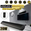 2000mA Bluetooth Soundbar Dual Subwoofers Speaker Sound Bar Sub Woofer Surround Stereo Column Remote Control Home Theatre 20W