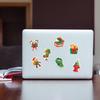50 Happy Christmas Cartoon Waterproof Stickers for Phone Cases, Water Cups, Desktops, and Journals