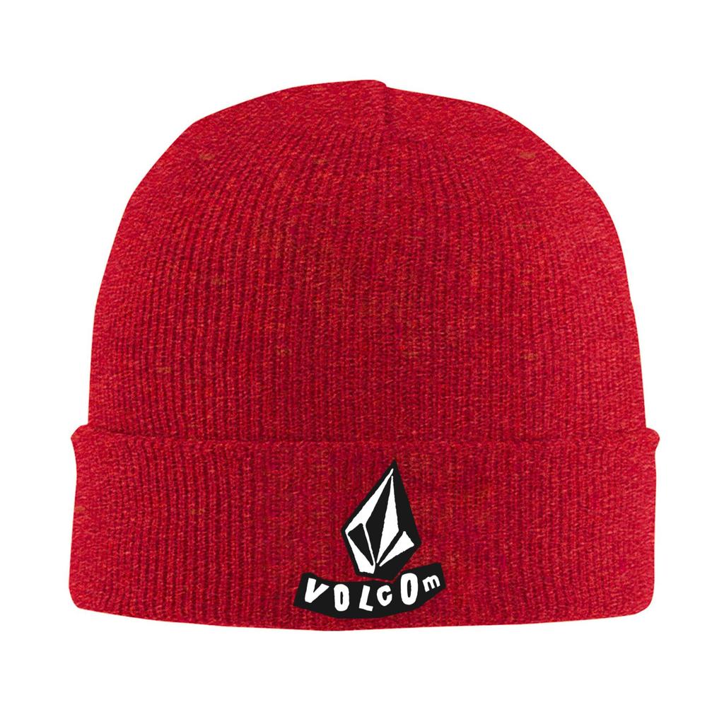 Volcoms Čepice s bambulí Čepice podzimní grafické pletené čepice Street Y2K Unisex pro dospělé Kpop Elastická čepice