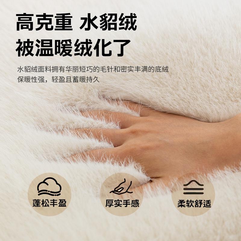 New household leather sofa cover thickened mink hair sofa cover all-inclusive winter warm sofa towel enlarged