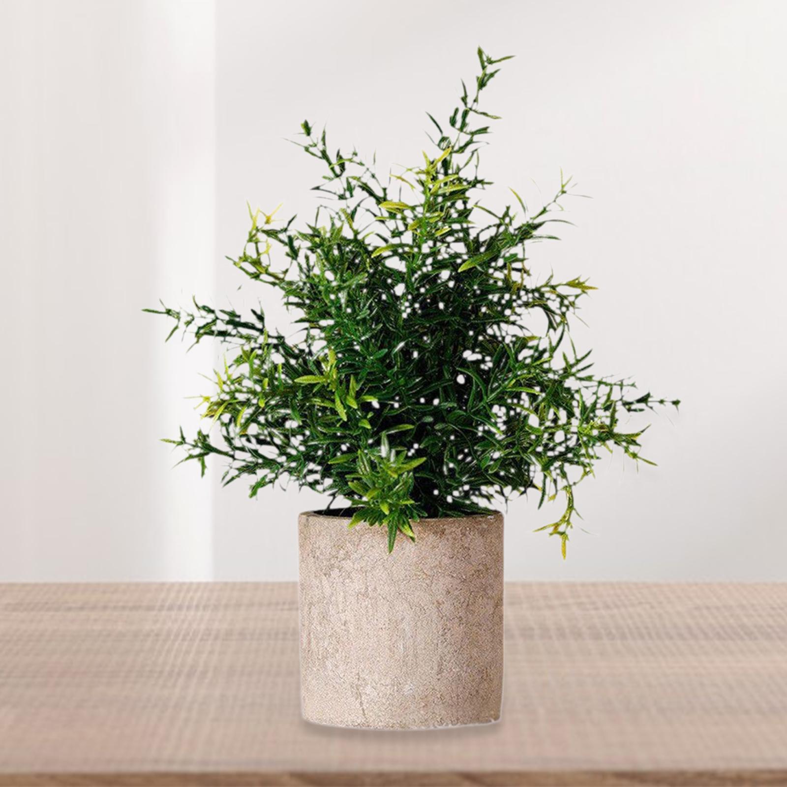 

Mini Fake Potted Plant Faux Plant Realistic Versatile Decoration Greenery for Office Outdoor Indoor