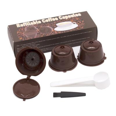 3-pak siateczkowych filtrów do kapsułek kawy dla DOLCE GUSTO - Opakowanie w kolorowym pudełku