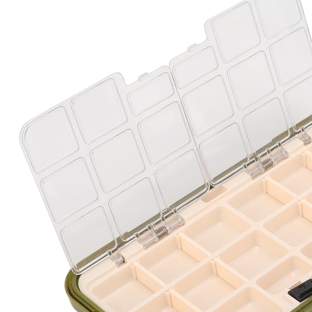 Fishing Box Lever Type Side Lock Sliding Design Movable Inserts Storage Accessories for Fisherman