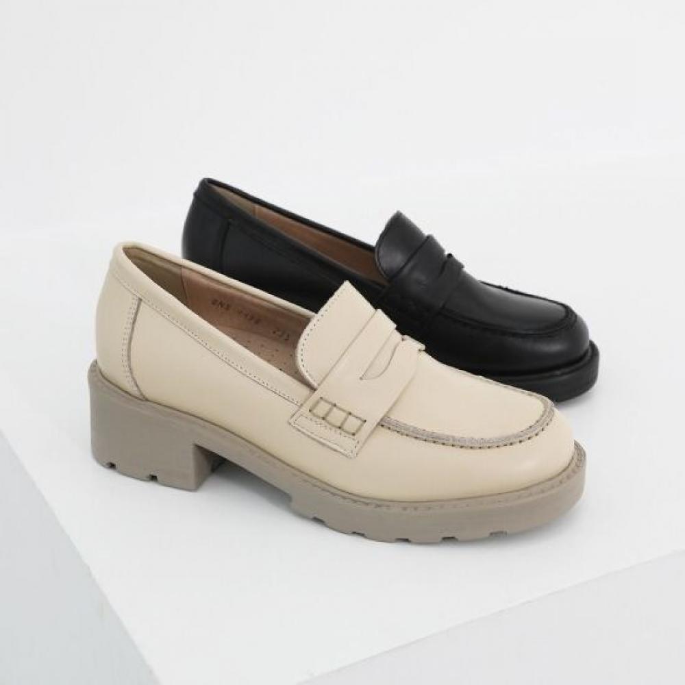 Jisyu Men Deidio Penny Loafer Natural Cowhide