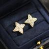 Super Sparkling Zircon Star Stud Earrings for Women's Light Luxury High-end Earrings, Super Fairy, Beautiful, Good-looking Temperament, Atmospheric Ea