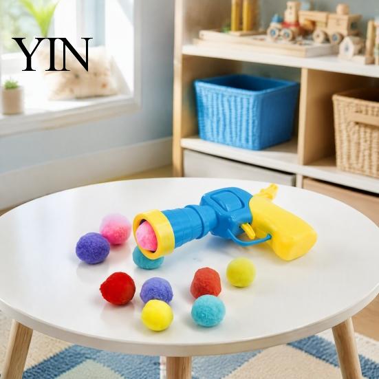 Fun Ejection Games for Pets Ball Launcher Cat Toy, Plush with Soft Fuzzy Cats Balls, Interactive Fetch Toy Bored Indoor Kittens Hands Free Play Tools