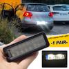 Car LED License Number Plate Light Lamp For VW GOLF 4 5 6 6R Passat B6 Lupo Scirocco Polo 12V Working Lamp Replacement Car Light