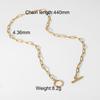 Retro Minimalist Unique High-end Gold-plated Cool Style Multi-layered Necklace for Women, A Niche Accessory for The Petite.