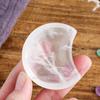 Natural powder crystal small bowl, crystal white yellow powder crystal bowl, living room, home, office desktop, handicraft decoration