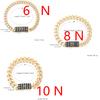 Cadena nueva 14K Monaco para hombres y mujeres, latón, circonita cúbica, pulsera Monaco de moda para hombres y mujeres
