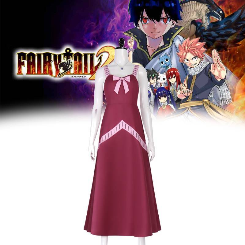 Fairy Tail Mirajane Strauss Cosplay Costume With Polyester Fabric For Halloween Anime Fandoms