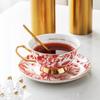 Europäische Leichte Luxus Rose Elegante Knochenporzellan Kaffeetassen - Nischen Ins Stil