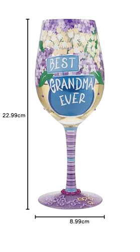 Lolita Wine Glass Best Grandma Ever 6010658