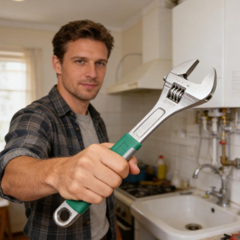 6/8/10/12Inch Adjustable Faucet Wrench for Tight Space Under Sink Wrench Faucet Tool Multifunctional for Bathroom Household M4YD