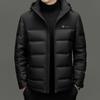 Winter Duck Down Hooded Down Jacket Men'S Fashion Business Casual Warm Down Jacket Jacket