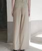 Ssikeoseun Irregular Back Detail Wide Pants_Olive