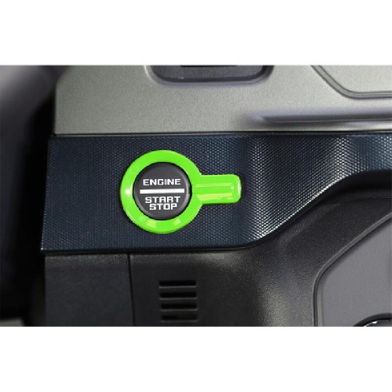 ABS Engine Start Stop Push Button Ring Cover for Ford Bronco -25 Light Green