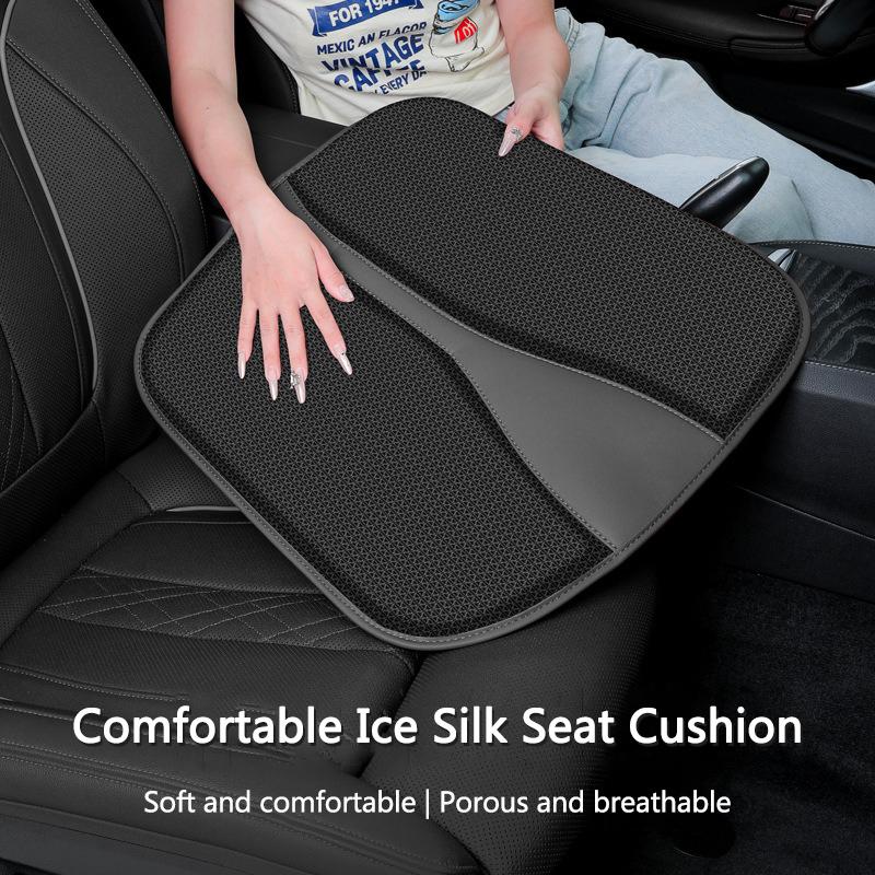 SFX1 High Quality Car Seat Breathable Cushion Mesh Seat Pad Anti-Slip Protector For Mercedes Benz C E S Class GLC GLB GLE GLS Sticker