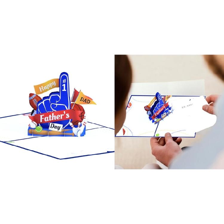 Father Day Heartwarmings 3D Blessing Card for Special Day Moment 3D Effect