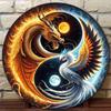 Yin Yang Taiji Metal Wall Art Decorative Sign