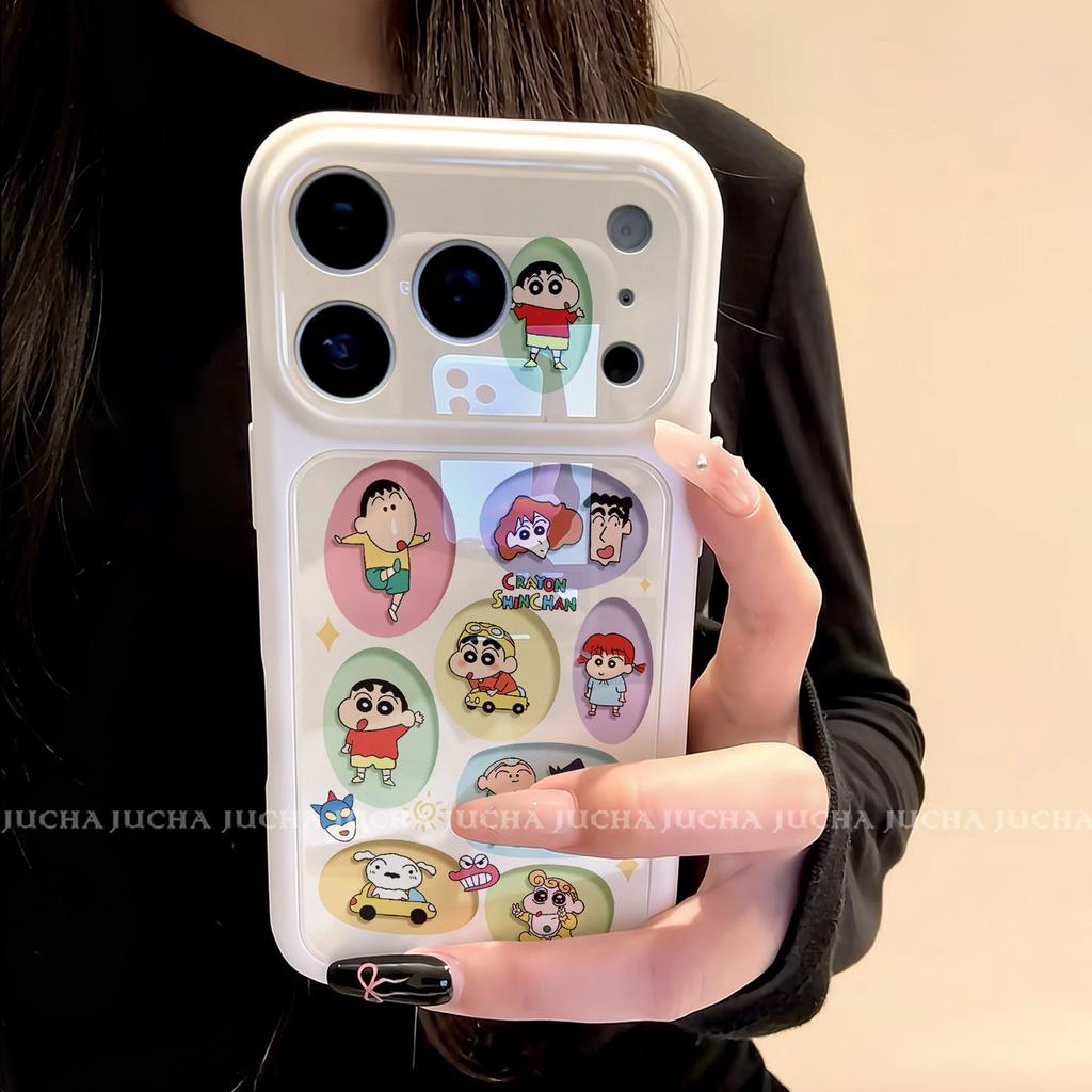Applicable to Apple 11promax mobile phone case cartoon new 11por fashionable anti-drop color circle partner