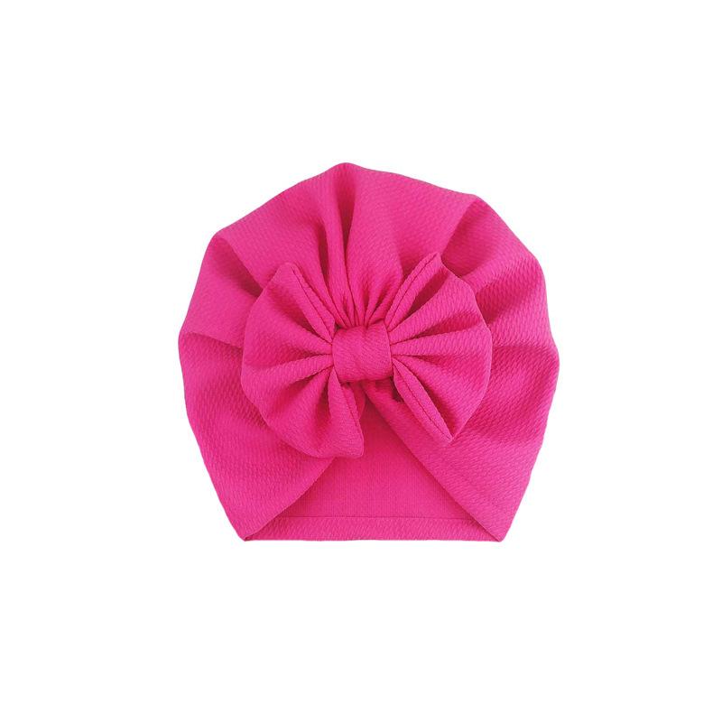 Bowknots Baby Hat Soft Turban Solid Big Bow jente Bonnet cap For Newborn