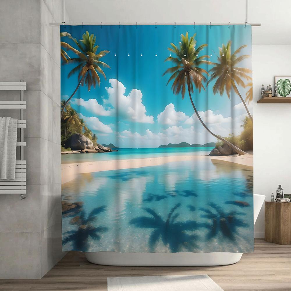 Cherry Blossom Printed Shower Curtain Vintage Asian Women Fashion Bath Decor Multicolored Waterproof Fabric Curtains For Home Ba