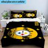 Pittsburgh Steelers Logo Art 3PCS Bedding Set 2D Printing (Includes 1 Duvet Cover + 2 Pillowcases Coreless), Bedroom decor,Fan Gift