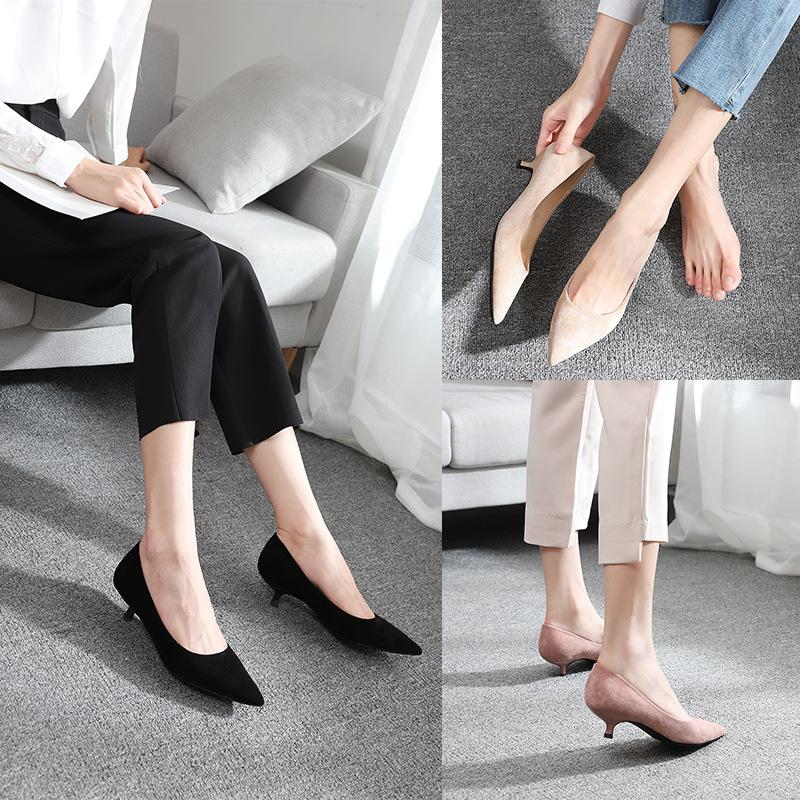 Satın alın Black High Heels Women Stiletto Work Shoes Women'S Single Shoes Women'S Professional