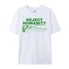 Unisex Unisex Reject Humanity Funny Meme Frog TShirts Hippie Retro Weirdcore Graphic Tees Cool Evoloution Shirt Unisex Humor Tops