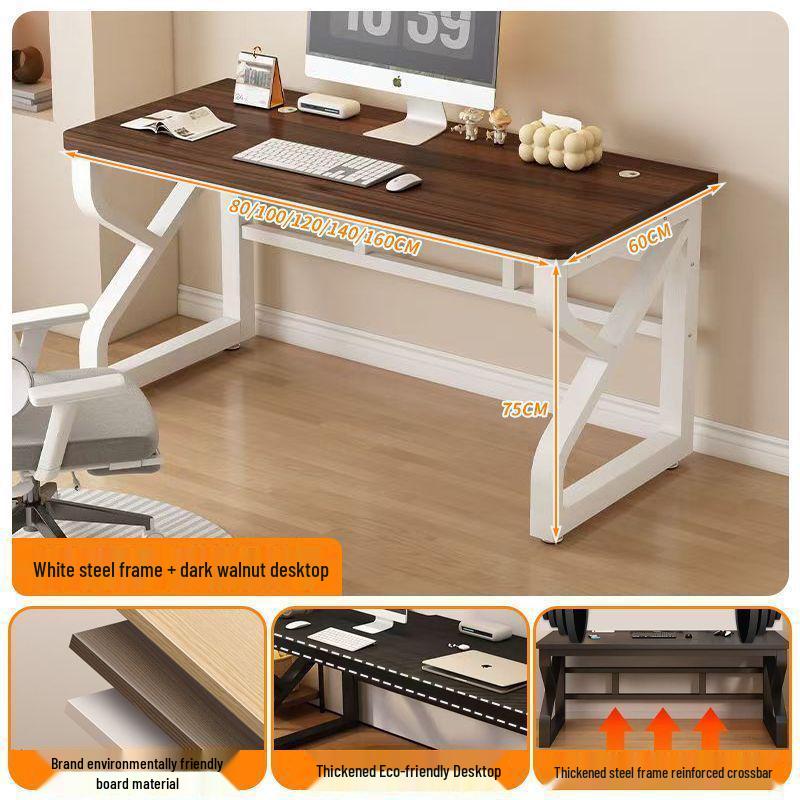 Modern Solid Wood Computer Desk for Home & Office