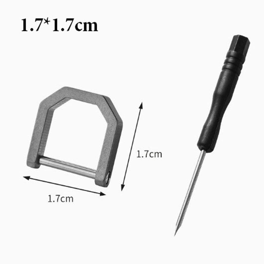 Tragbare Titan Hufeisen Schnallen Multifunktionale Schlüsselanhänger Haken Outdoor Zubehör