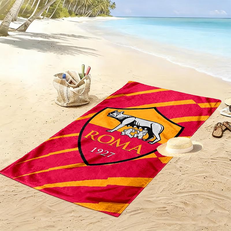 A.S Roma Print Beach Towel, Large Soft Quick Dry Towel for Beach Camping Swimming
