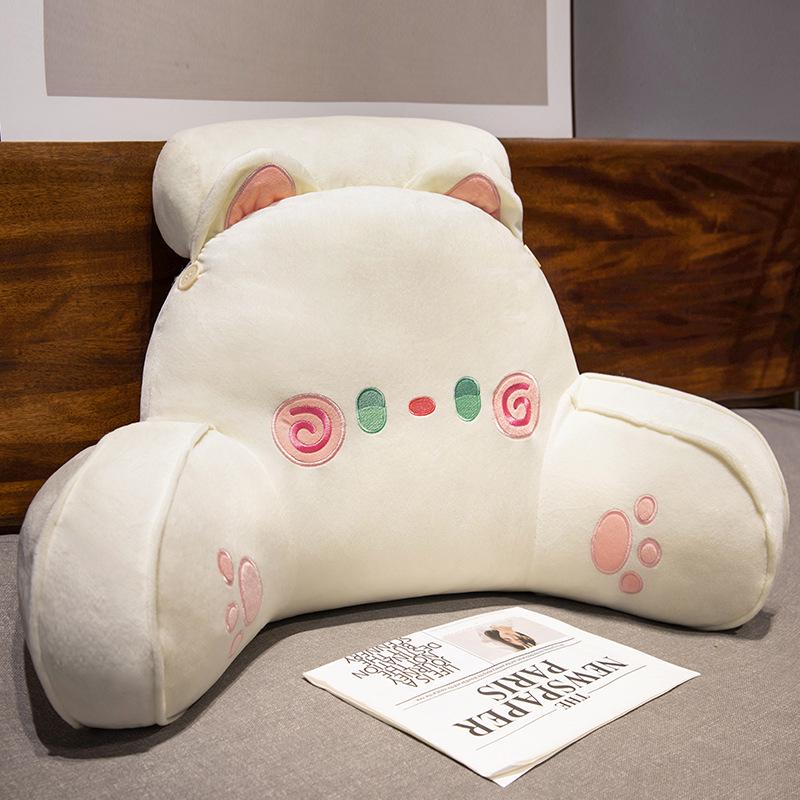 Cartoon Headboard Large Backrest Pillow for Student Dormitory: Soft Sofa, Bed, or Bay Window Reading and Lumbar Support Cushion