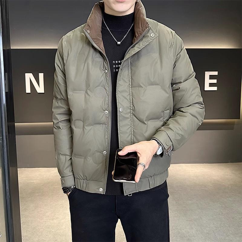 Men's 2025 Winter Trend Casual Stand-Up Collar Duck Down Jacket - Youthful Versatile Warm Outerwear