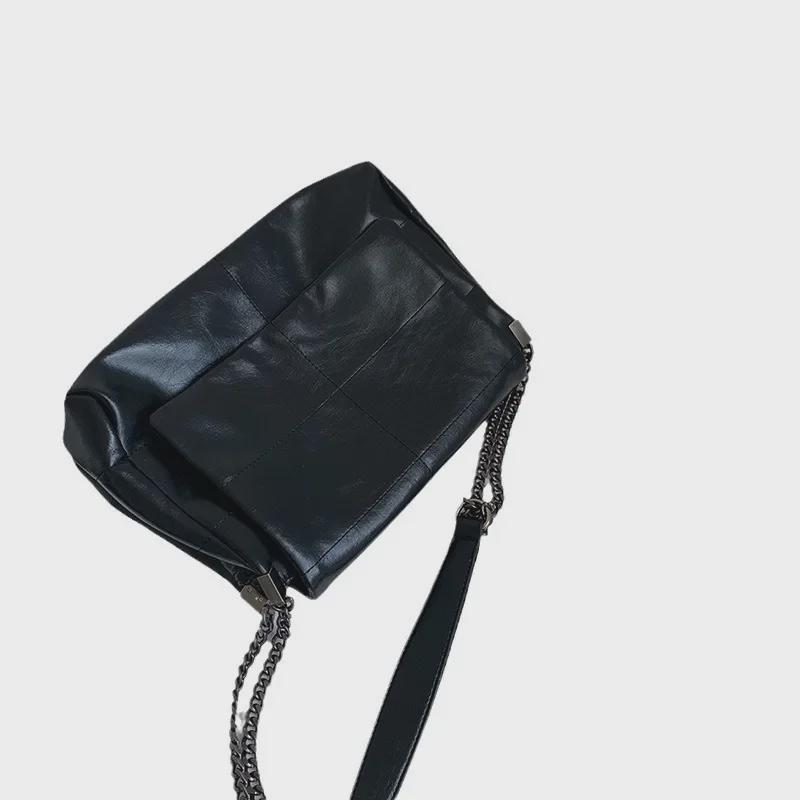 Geantă Tote cu Lanț de Modă de Lux pentru Femei - Geantă de Umăr de Mare Capacitate pentru Toamna/Iarna 2025